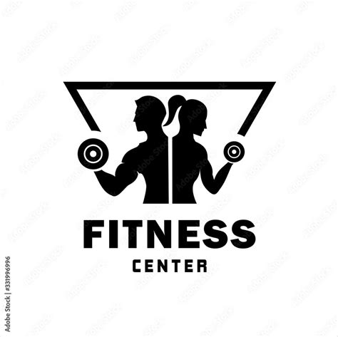 Fitness Center logo. Sport and fitness logo Design . Gym Logo Icon Design Vector Stock, or ...