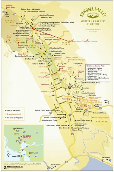 Map Of Wineries In Sonoma County California - Printable Maps