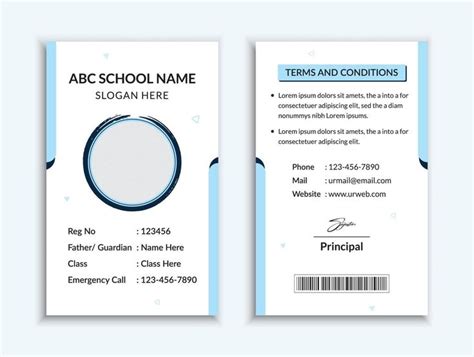 Download School id card template and vatical college student identity ...