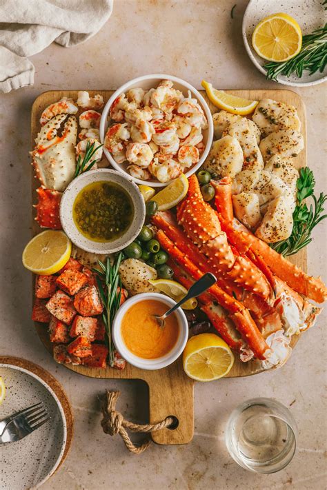 Seafood Charcuterie Board (Seafood Platter Recipe) - Stem + Spoon