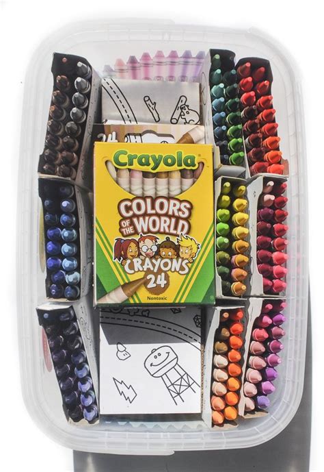 168 Crayola Crayon Tub Featuring Colors of the World Exclusive Collection | Crayola crayons ...