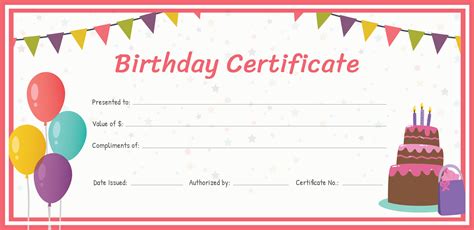 Free Birthday Gift Certificate Template in Adobe Illustrator,Photoshop, Microsoft Word ...