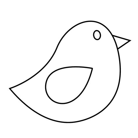 Simple Bird Outline - ClipArt Best