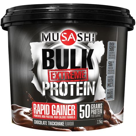 Buy Musashi Bulk Extreme Protein Powder Chocolate 2.25kg Online at Chemist Warehouse®