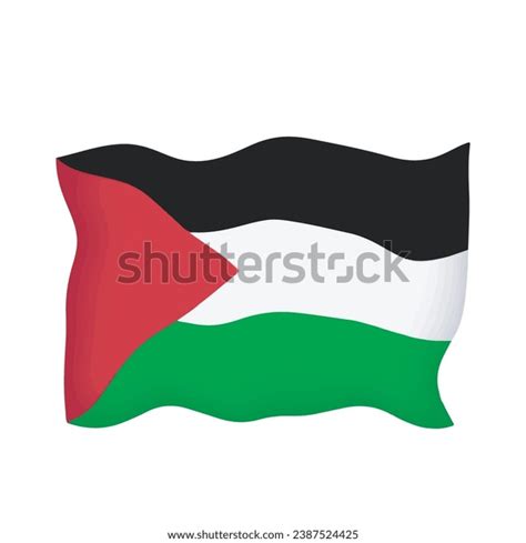 National Symbol Palestine Flag Stock Vector (Royalty Free) 2387524425 | Shutterstock