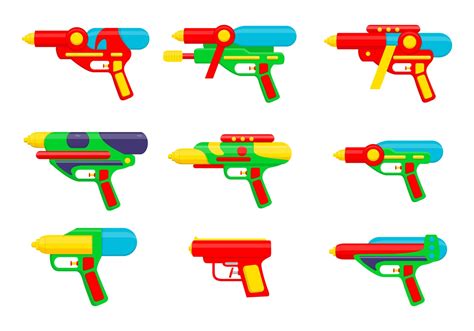 Watergun cartoon vectors 160092 Vector Art at Vecteezy