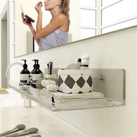 Buy Wholesale China Acrylic Bookshelf Display Rack Clear Floating Wall Shelvesfor Bathroom, Nail ...