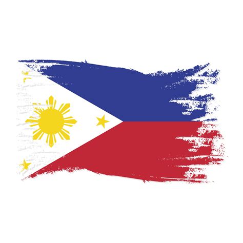 Philippines Flag With Watercolor Brush style design vector 3074542 ...