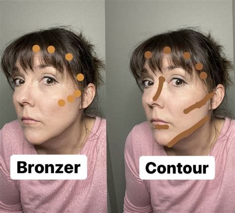 Proper contour and bronzer placement for easy makeup hacks in 2022 | Bronzer contour, Simple ...