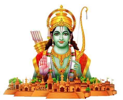 Top ram mandir png image 1080px