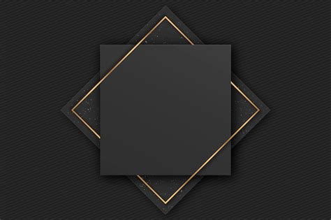 Free Vector | Gradient black backgrounds with golden frames