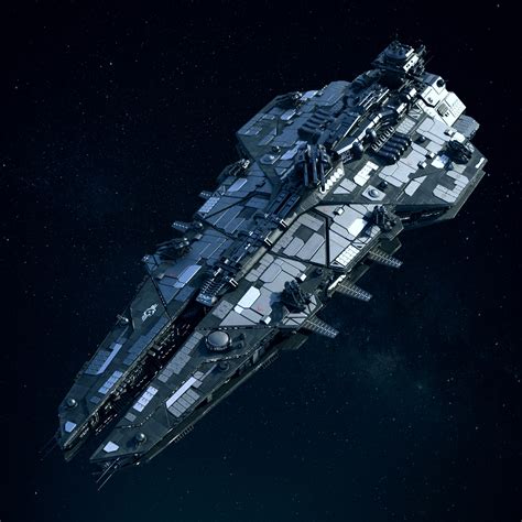 Sci Fi Battleship Concept Art - Image to u