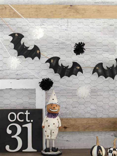 diy bat garland — Becky Higgins