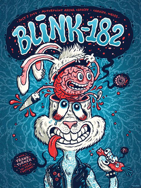 New blink-182 gig poster — Michael Hacker Illustration