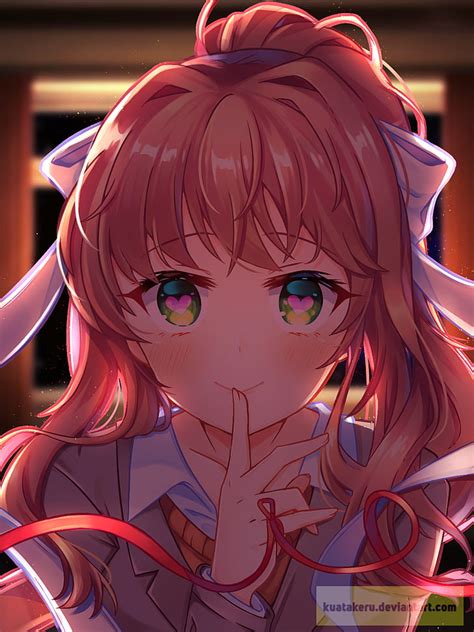 HD wallpaper: Monika (Doki Doki Literature Club), DDLC, fan art, artwork | Wallpaper Flare