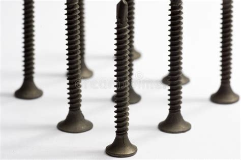 Black screws for metal use stock image. Image of iron - 49756917