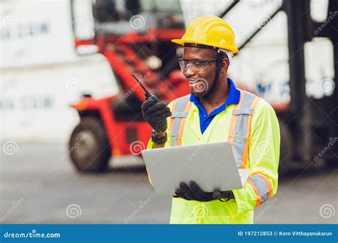 Worker In Port Near Mooring Winch Of Cargo Ship Royalty-Free Stock Image | CartoonDealer.com ...