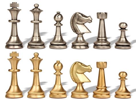 Metal Chess Pieces - The Chess Store