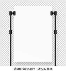 Blank White Paper Mockup Poster Mockup Stock Vector (Royalty Free ...