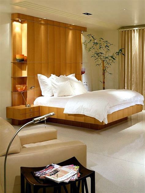 20 ideas for attractive wall design behind the bed in the bedroom ...