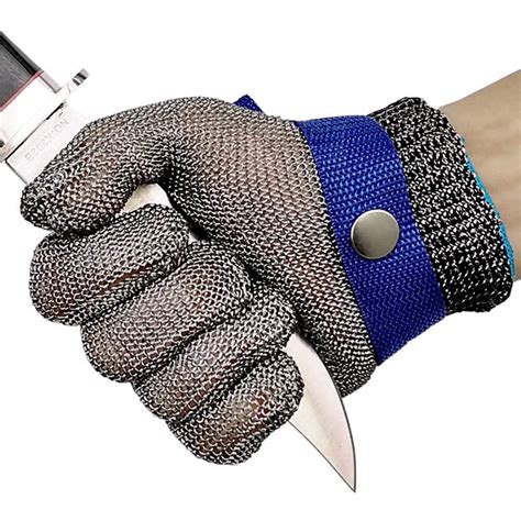 Cut Resistant Gloves Stainless Steel Wire Metal Mesh Butcher Safety ...