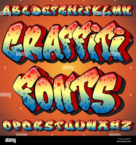 Graffiti Fonts Stock Vector Image & Art - Alamy