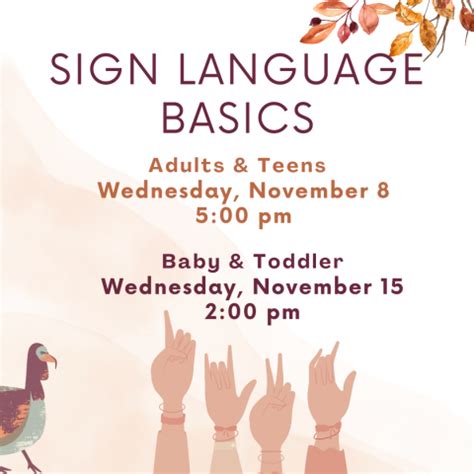 Sign Language Basics for Babies & Toddlers | Collegedale Public Library