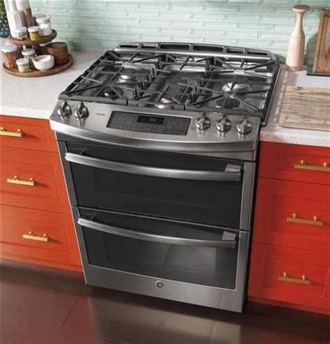 Spectacular Slide In Double Oven Gas Range Portable Kitchen Island With Chairs