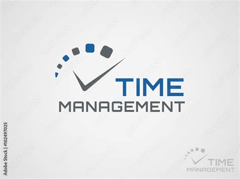 Time management logo. Stock Vector | Adobe Stock