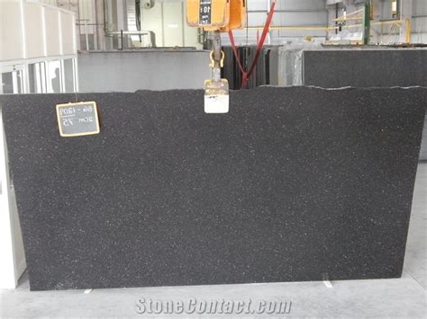 Black Galaxy Granite Slabs from India - StoneContact.com