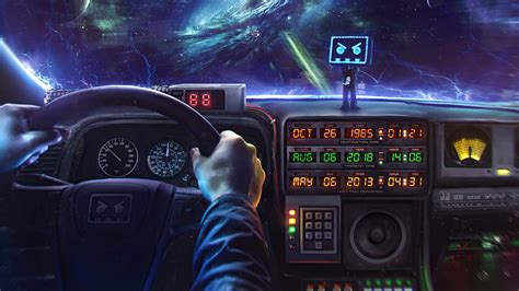 1280x720 Back To The Future Delorean Interior Time Machine 5k 720P ,HD 4k Wallpapers,Images ...