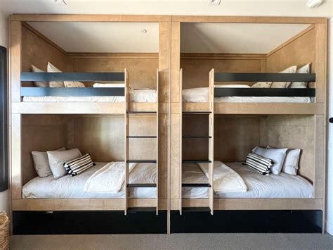 Modern Bunk Room With Built-in Bunk Beds Which Sleeps 8 - Etsy Ireland