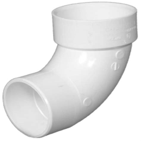 Shop Charlotte Pipe 4-in dia 90-Degree PVC Schedule 40 Street Elbow ...