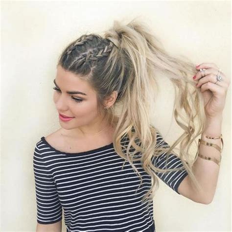 Fantastic Messy ponytail with two braids – HAIRSTYLES