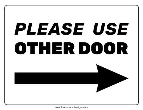 Free Printable Door Sign Template - Image to u