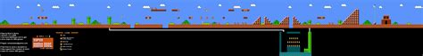 Super Mario Brothers - World 1-1 Nintendo NES Map