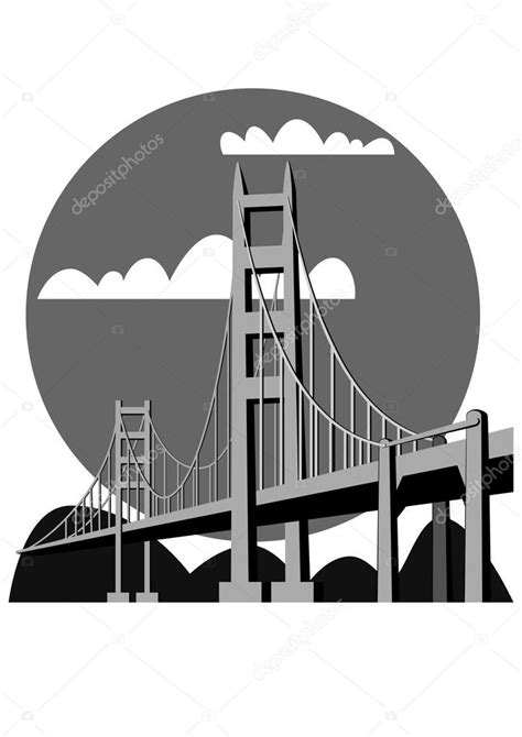 Golden Gate Bridge - vector — Stock Vector © siloto #5568642