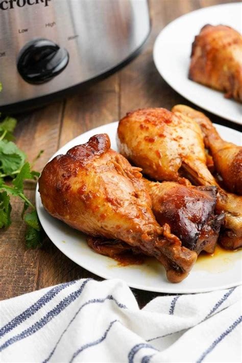 Slow Cooker Chicken Legs Recipe (Only 5 Ingredients!) | Wholefully