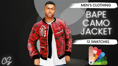 Bape Camo Jacket 🔴 - The Sims 4 Catalog