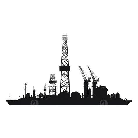 0 Result Images of Oil Rig Silhouette Png - PNG Image Collection