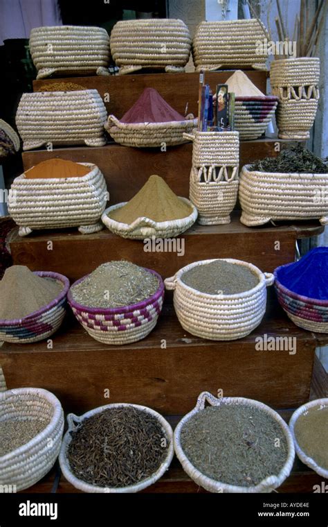 Egypt Aswan bazar spices Stock Photo - Alamy