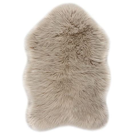 Tipped Faux Fur Pelt Rug | Dunelm