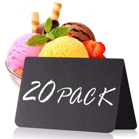 Buy 20 Pack Mini Chalkboard Tent Signs for Food - Buffet- Party Table ...