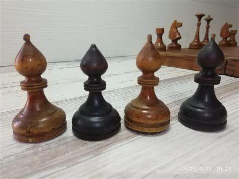 Soviet Chess Set Old Russian Vintage Wooden Chess Game - Etsy