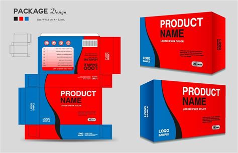 Cosmetic box design, Medical Package design template, Supplements Box Packaging design, Label ...