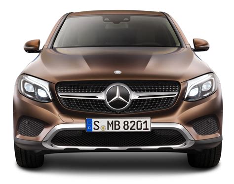 Download Brown Mercedes Benz GLE Coupe Front View Car PNG Image for Free