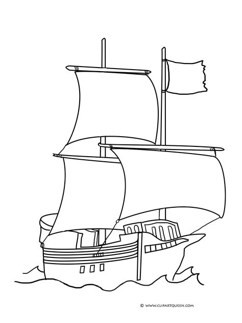 Simple Pirate Ship Drawing at GetDrawings | Free download