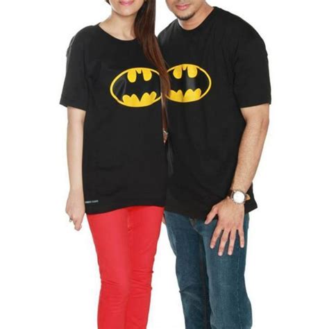 Combo of Men's Batman + Women's Batman T-Shirts - Online Shopping in Pakistan