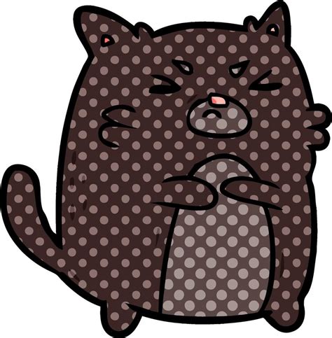 cartoon angry cat 12415437 Vector Art at Vecteezy