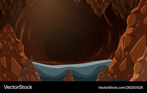 A nature cave background Royalty Free Vector Image